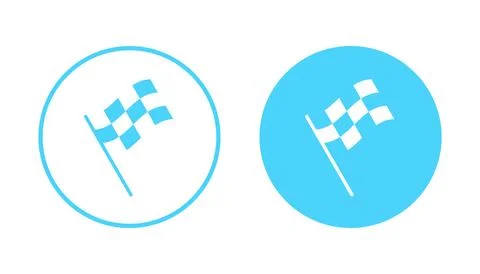 Racing flag icon vector. race flag sign and symbol.Checkered racing flag icon Stock Illustration