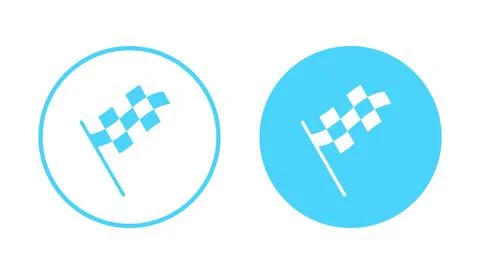Racing flag icon vector. race flag sign and symbol.Checkered racing flag icon Stock Illustration