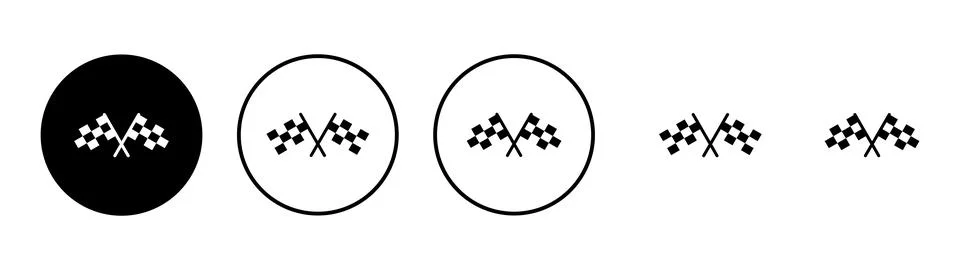Racing flag icon vector. race flag sign and symbol.Checkered racing flag icon 스톡 일러스트