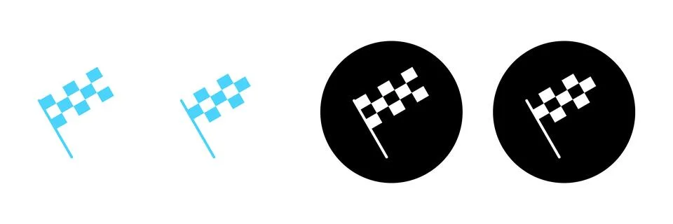 Racing flag icon vector. race flag sign and symbol.Checkered racing flag icon 스톡 일러스트