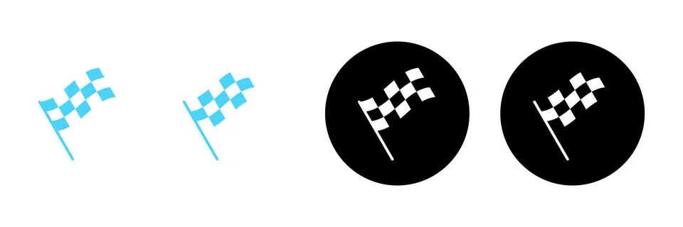 Racing flag icon vector. race flag sign and symbol.Checkered racing flag icon 스톡 일러스트