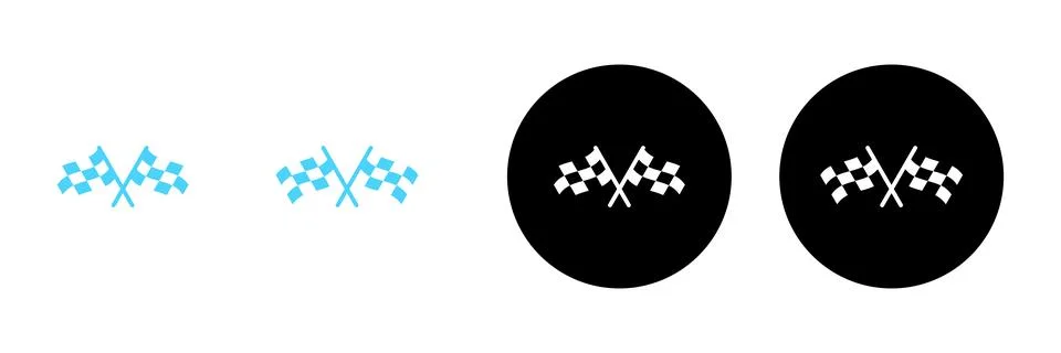 Racing flag icon vector. race flag sign and symbol.Checkered racing flag icon Stock Illustration