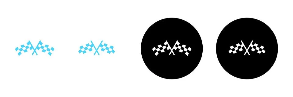 Racing flag icon vector. race flag sign and symbol.Checkered racing flag icon Stock Illustration