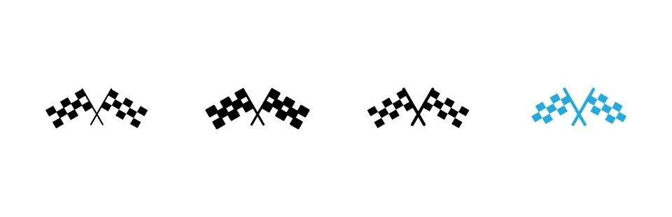 Racing flag icon vector. race flag sign and symbol.Checkered racing flag icon Stock-Illustration