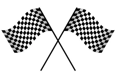 Racing flag isolated 스톡 일러스트