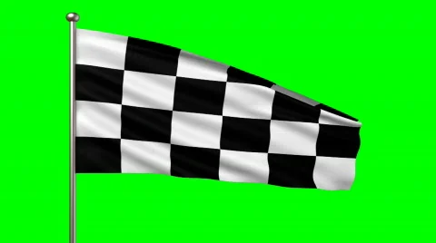  racing flag, seamless loop Stock Footage 644330