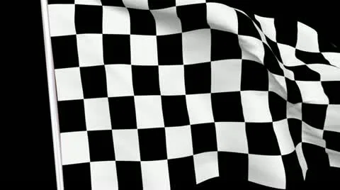 Racing Flag Transition HD Stock Footage 10870492