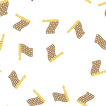 Racing flag vector seamless pattern Illustrazione stock