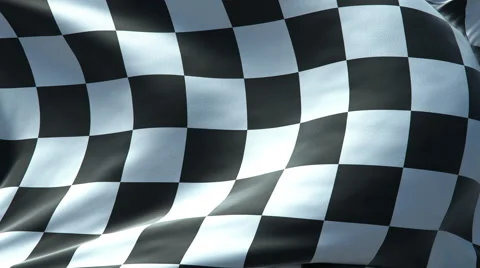 Racing flag waving seamless loop  4K Video stock 49066292