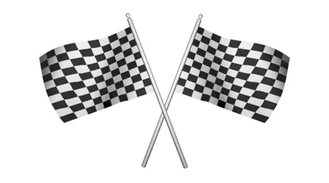 Racing Flags Stock Footage 38707499