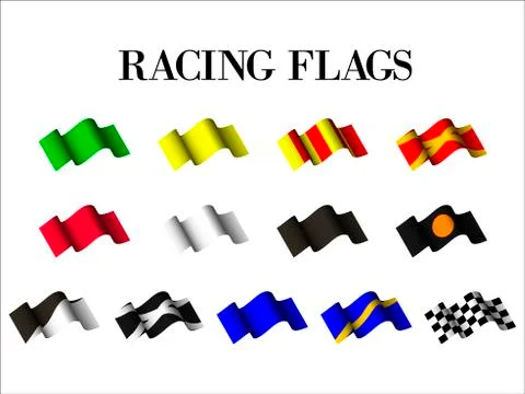 Racing flags Stock Illustration