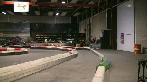 Racing Go-carts 1 Stock Footage 341212
