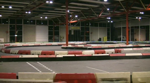 Racing Go-carts 8 Stock Footage 341348