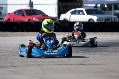 Racing go kart Stock Photos