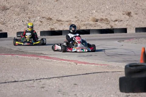 Racing go kart Foto stock