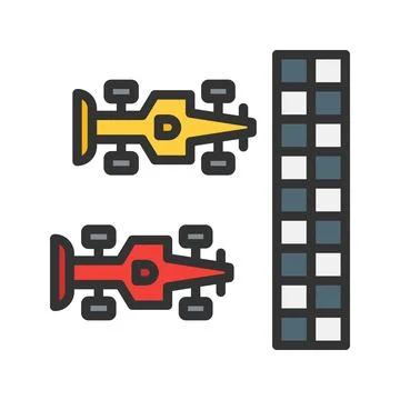 Racing icon vector image. Stock Illustration