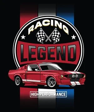 Racing Legend Stock Illustration