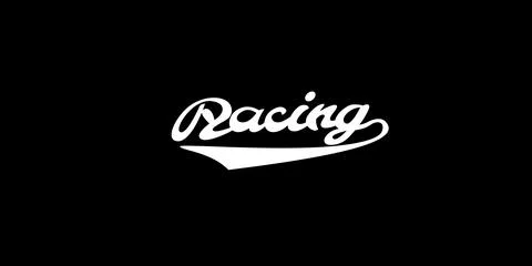 Racing Lettering High Speed Performance sticker Vector Stock Illustration