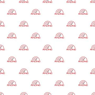 Racing line speedometer pattern seamless vector Illustrazione stock
