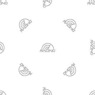 Racing line speedometer pattern seamless Illustrazione stock