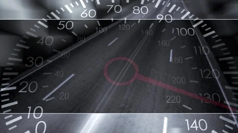 Racing loop Speedometer - HD LOOP  Video stock 60242432