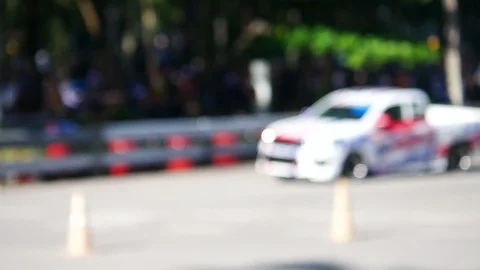 Racing pick up car Video stock 95553064