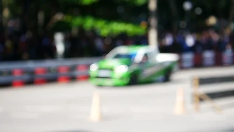 Racing pick up car Video stock 95554793