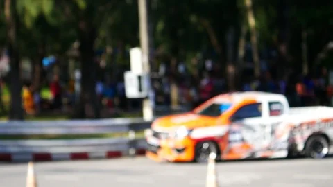 Racing pick up car Video stock 95555808