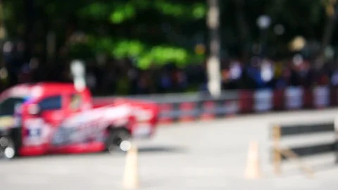 Racing pick up car Video stock 95561364