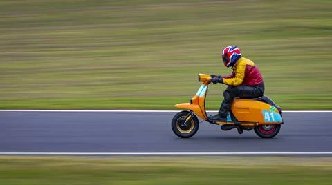 Racing Scooter Stock Photos
