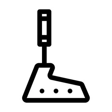 Racing Simulator handbrake icon. sim racing setup. Outline style. 48x48 px Stock Illustration