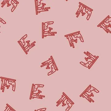 Racing simulator vehicle line vector seamless pattern Stock Illustration