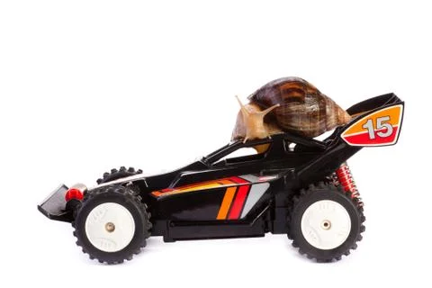 Racing snail Stock Photos