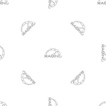 Racing speedometer pattern seamless vector Illustrazione stock