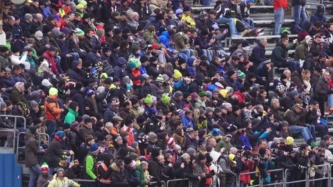 Racing Stadium People Crowd Stock Footage 83085487
