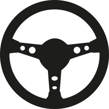 Racing steering wheel Stock Illustration