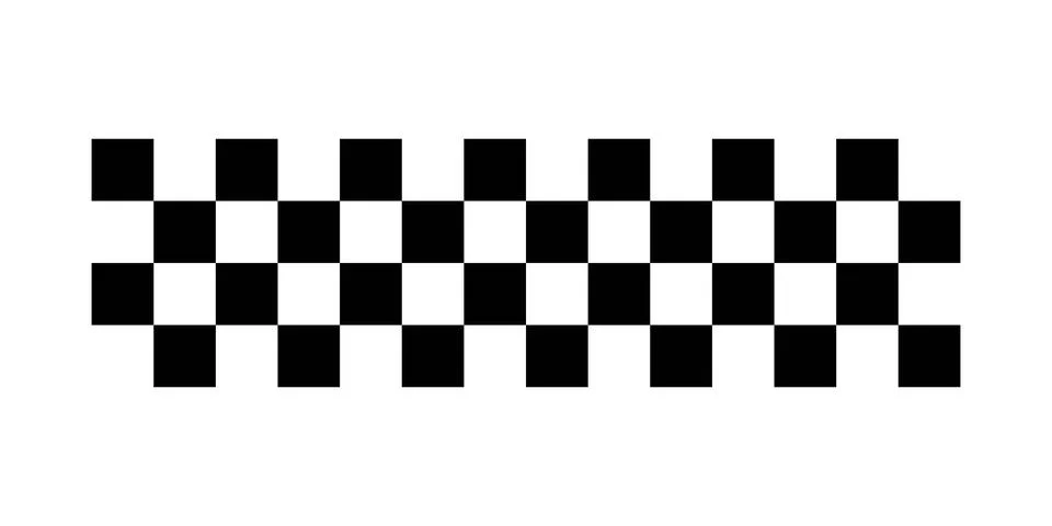 Racing Stripe Checkered Stock Illustration