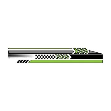 Racing stripe graphic design element for vehicle decoration Stock Illustration