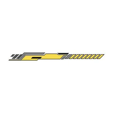 Racing stripe vector graphic for vehicle tuning Stock Illustration