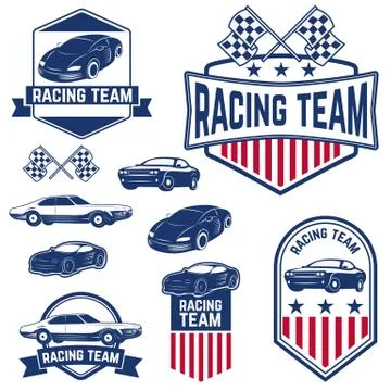 Racing team 무료 스톡 일러스트