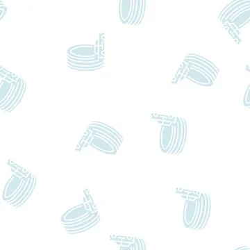 Racing tires glyph seamless pattern Illustrazione stock