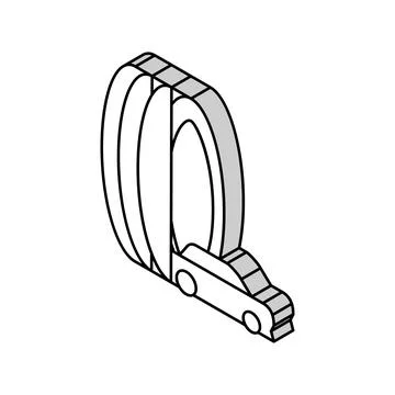 Racing tires isometric icon vector illustration Illustrazione stock