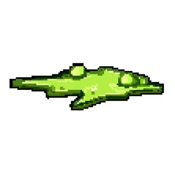 Racing toxic puddle pixel art vector illustration 스톡 일러스트