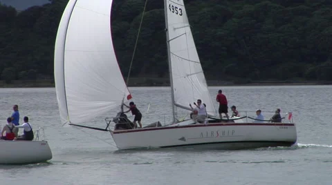 Racing yachts Stock-Footage 4910140