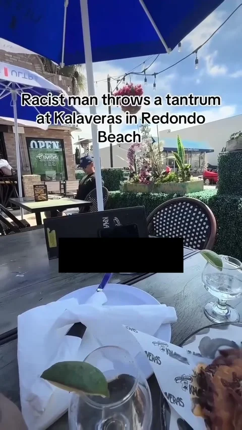Racist Ranter at Redondo Beach Restaurant, Redondo Beach, California, USA - 30 J Stock Footage 339611908