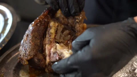 A rack of beef so tender it melts in you... | Stock Video | Pond5
