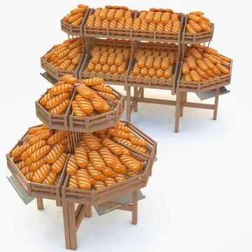 Bread Rack 3D model