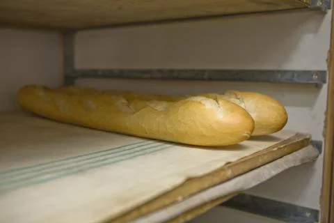 Rack with bread Stock Photos