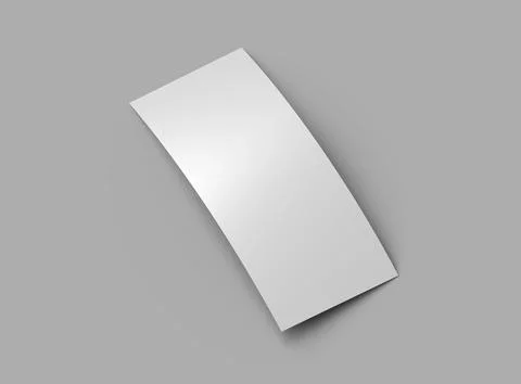 Rack Card Sized 4x9 inc flyer render to present your design. Stock Illustration