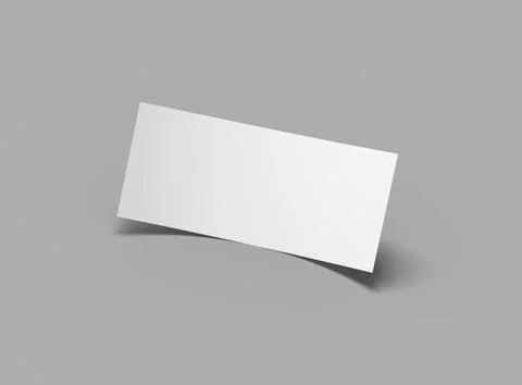 Rack Card Sized 4x9 inc flyer render to present your design. Stock Illustration